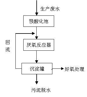 Improved pre-acidifying treatment process of citric acid wastewater