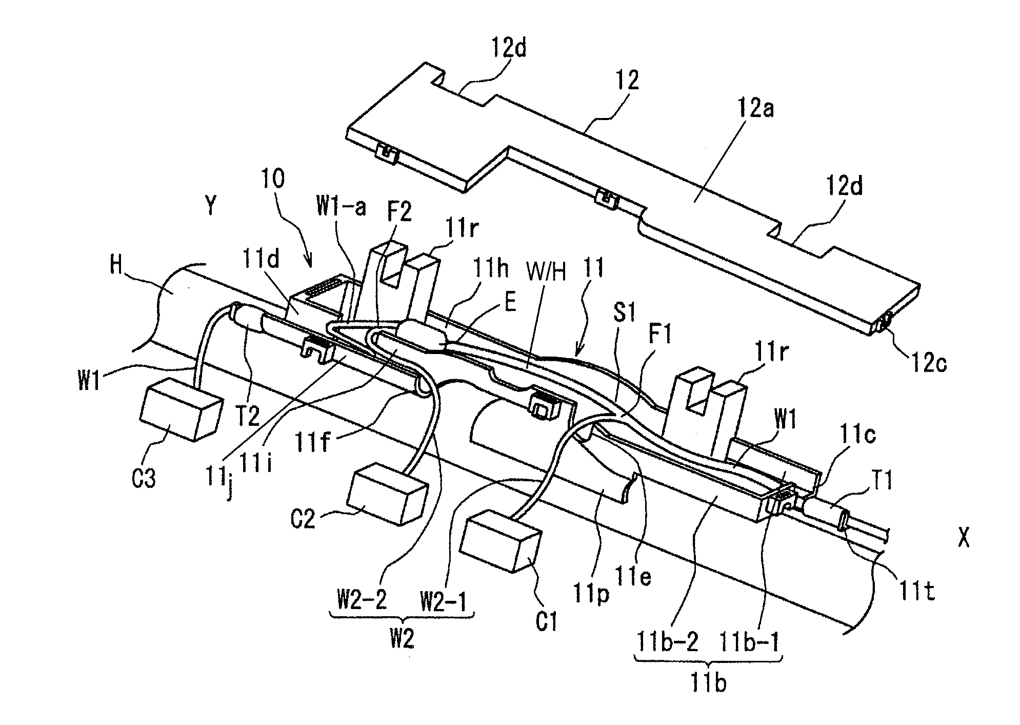 Protector for wire harness and method for fixing protector to wire harness