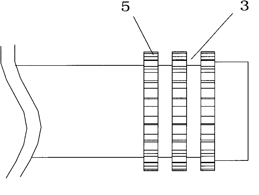 Plastic coated metal pipe joint