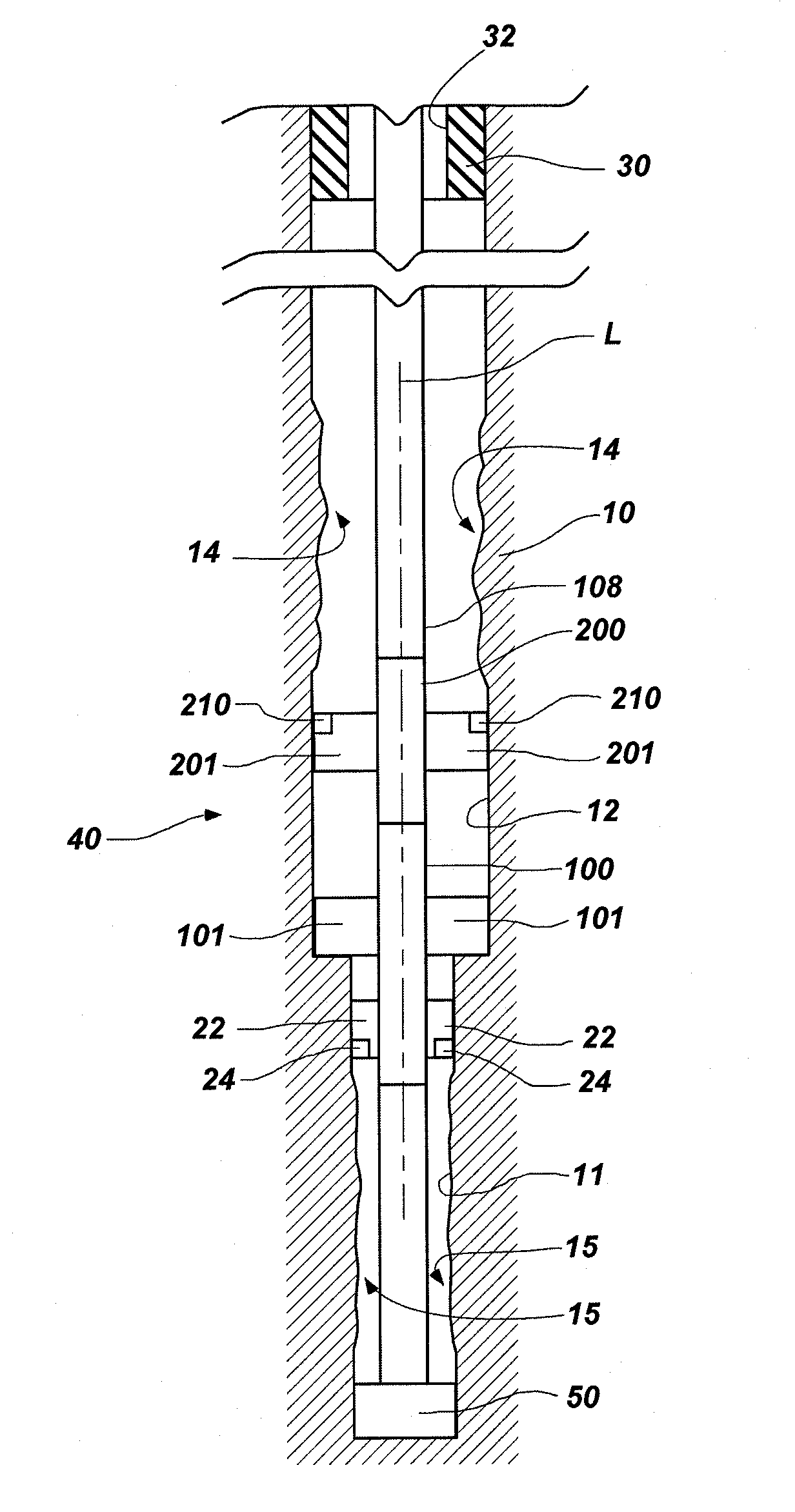 Stabilizer and reamer system having extensible blades and bearing pads and method of using same