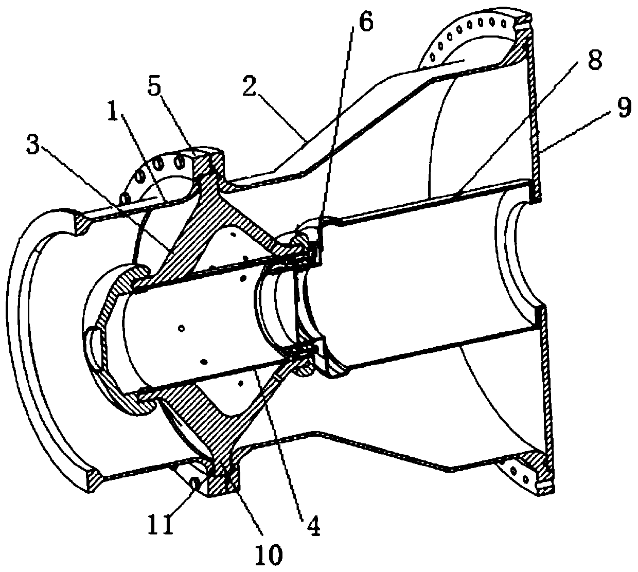 A high voltage pulse output device