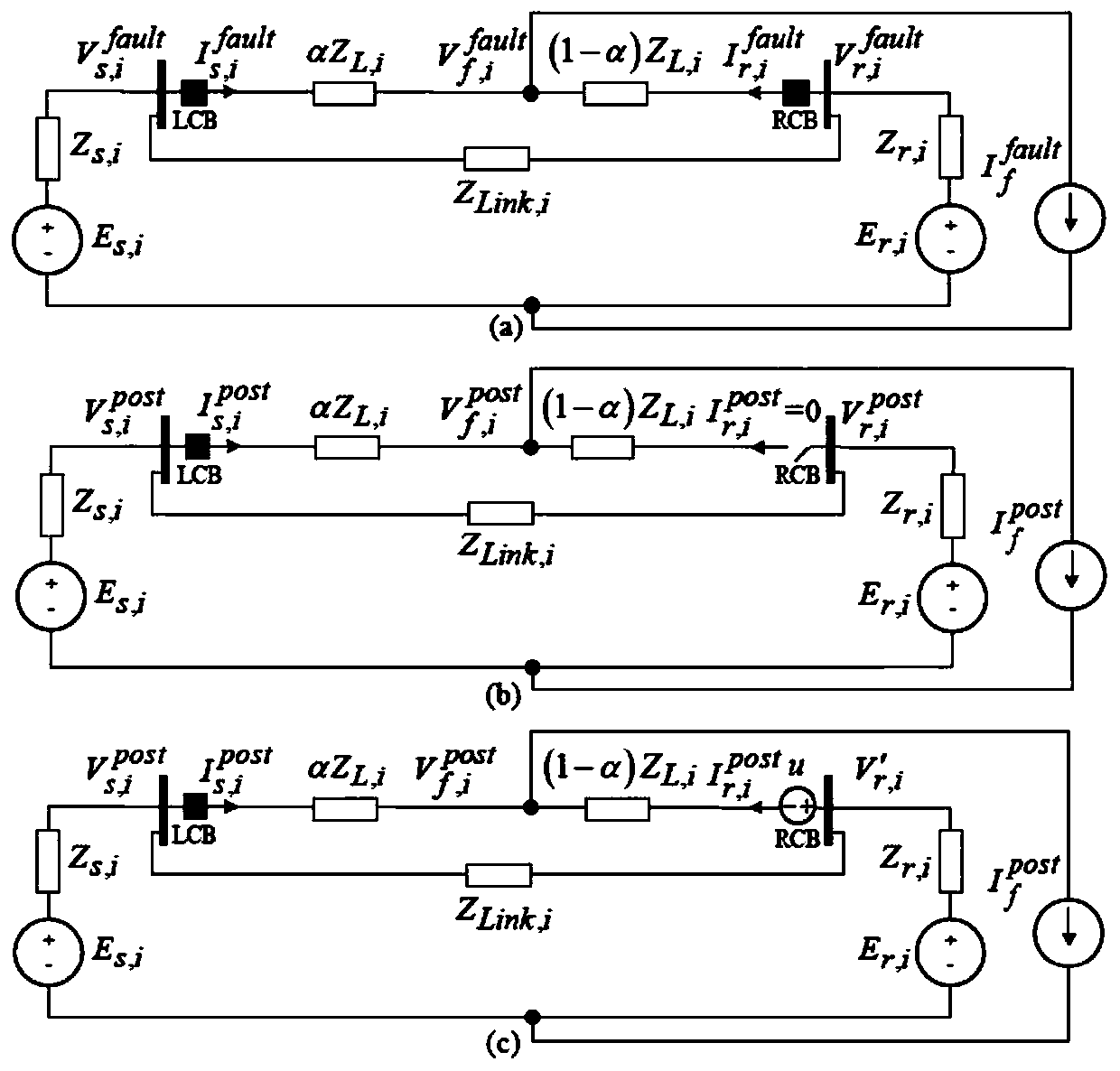 Method and device for realizing non-communication high-speed distance relay in signal-free transmission line