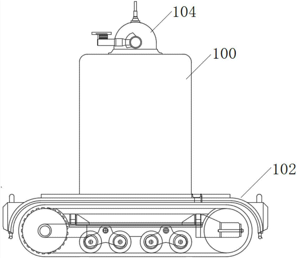 Fire disaster treating robot and system