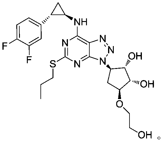 Method for synthesizing ticagrelor intermediate by micro-channel reactor