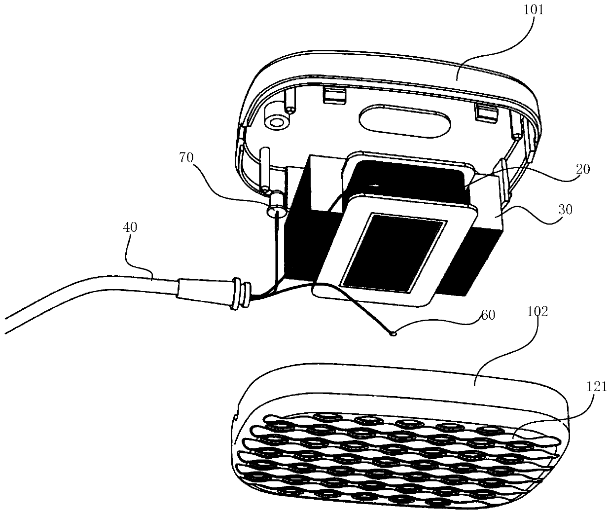 Magnetic temperature moxibustion therapeutic box and therapeutic apparatus