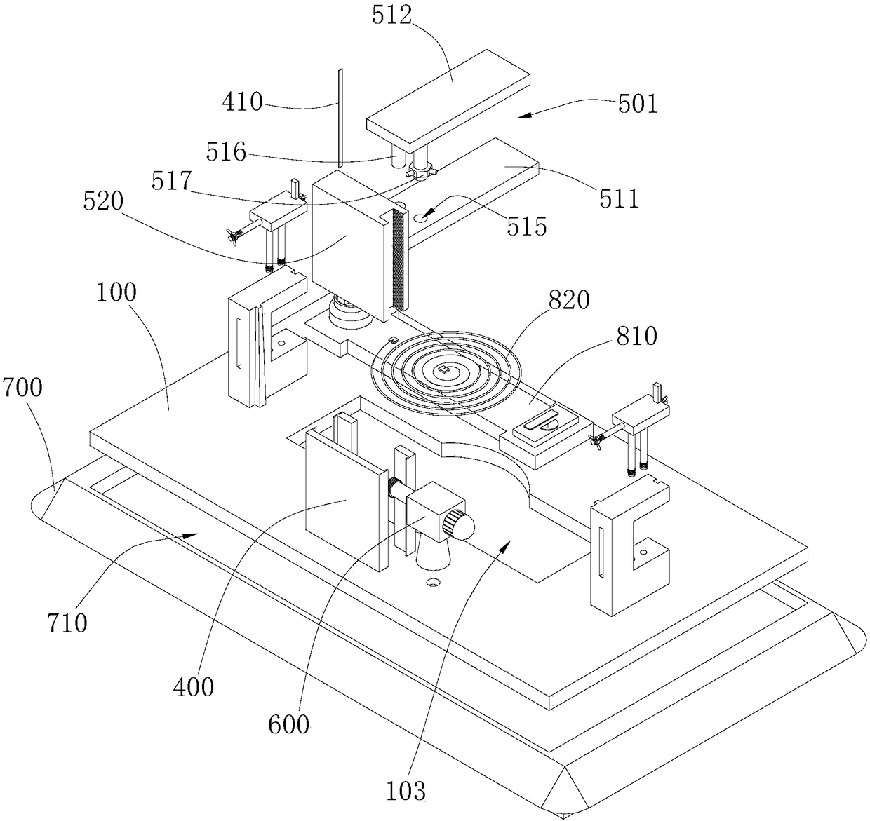 Plastic cement part anti-fatigue detection device