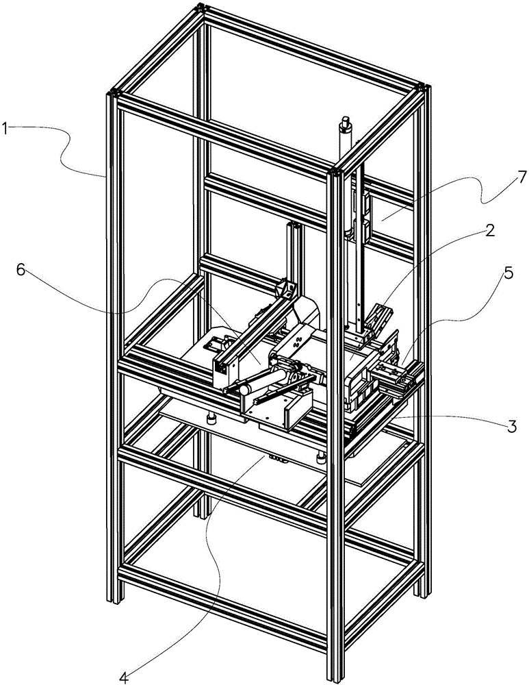 Device for automatically buckling packaging box