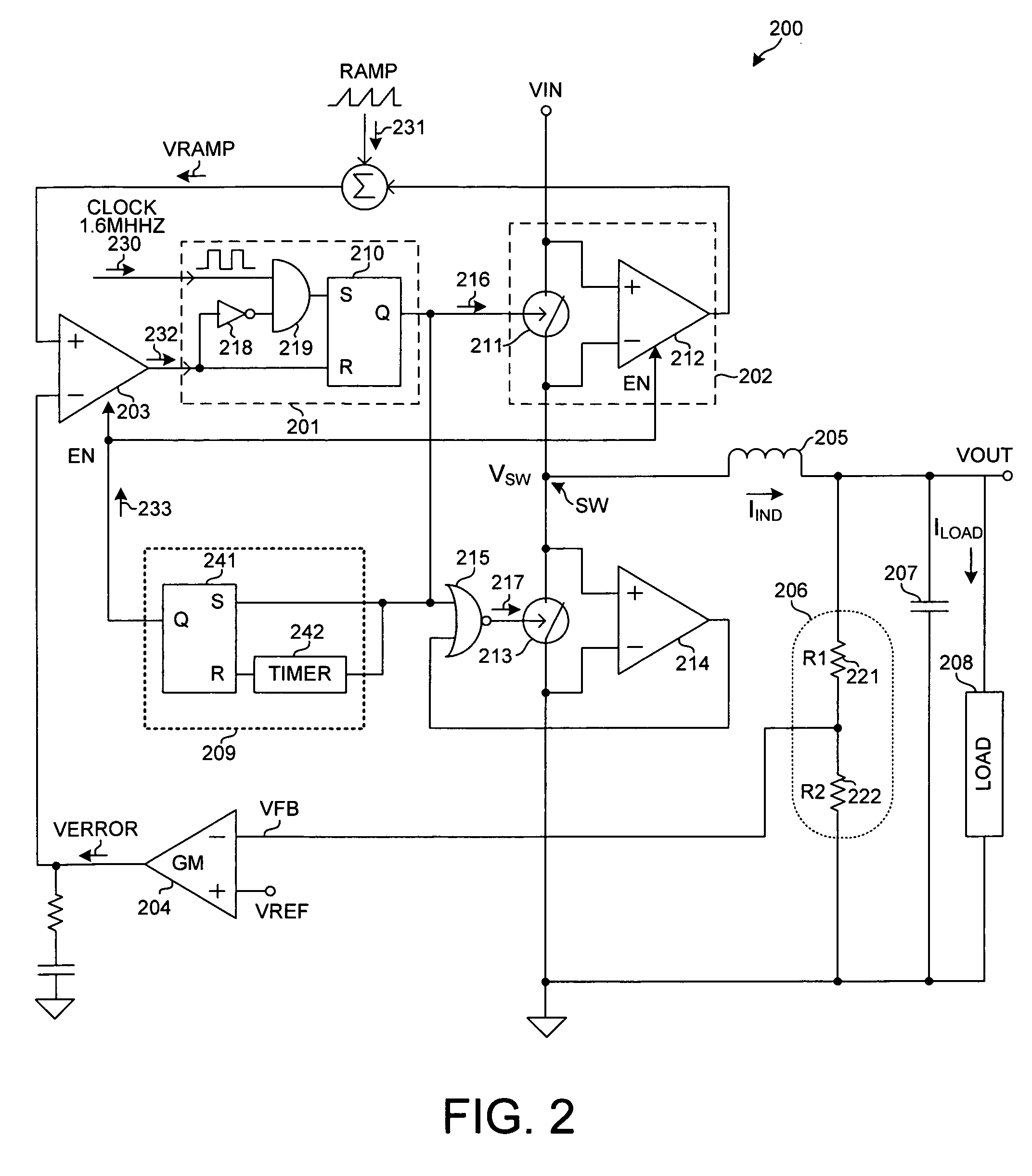 High efficiency voltage regulator with auto power-save mode