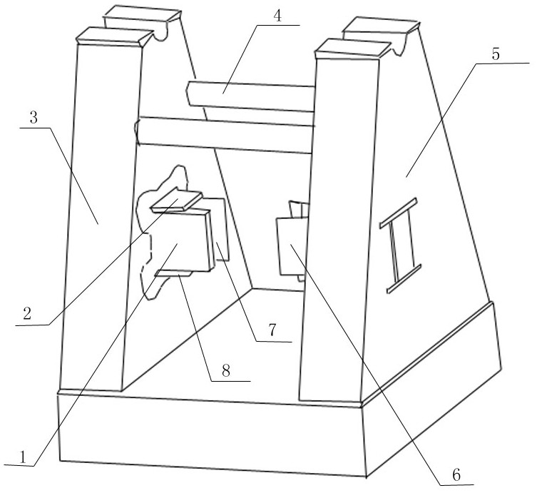 A method for reforming the box girder of the base of the door-grabbing boom oil cylinder