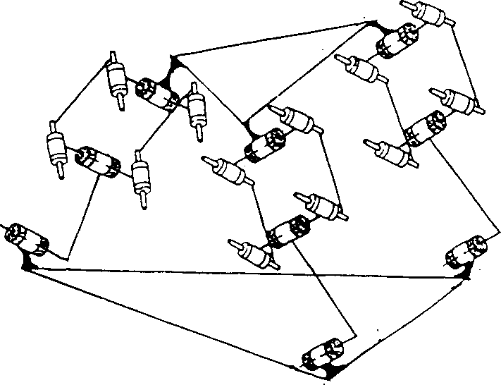 Three-D parallel translation mechanism for virtual axle NC machinetool, robot and mechanical measurer