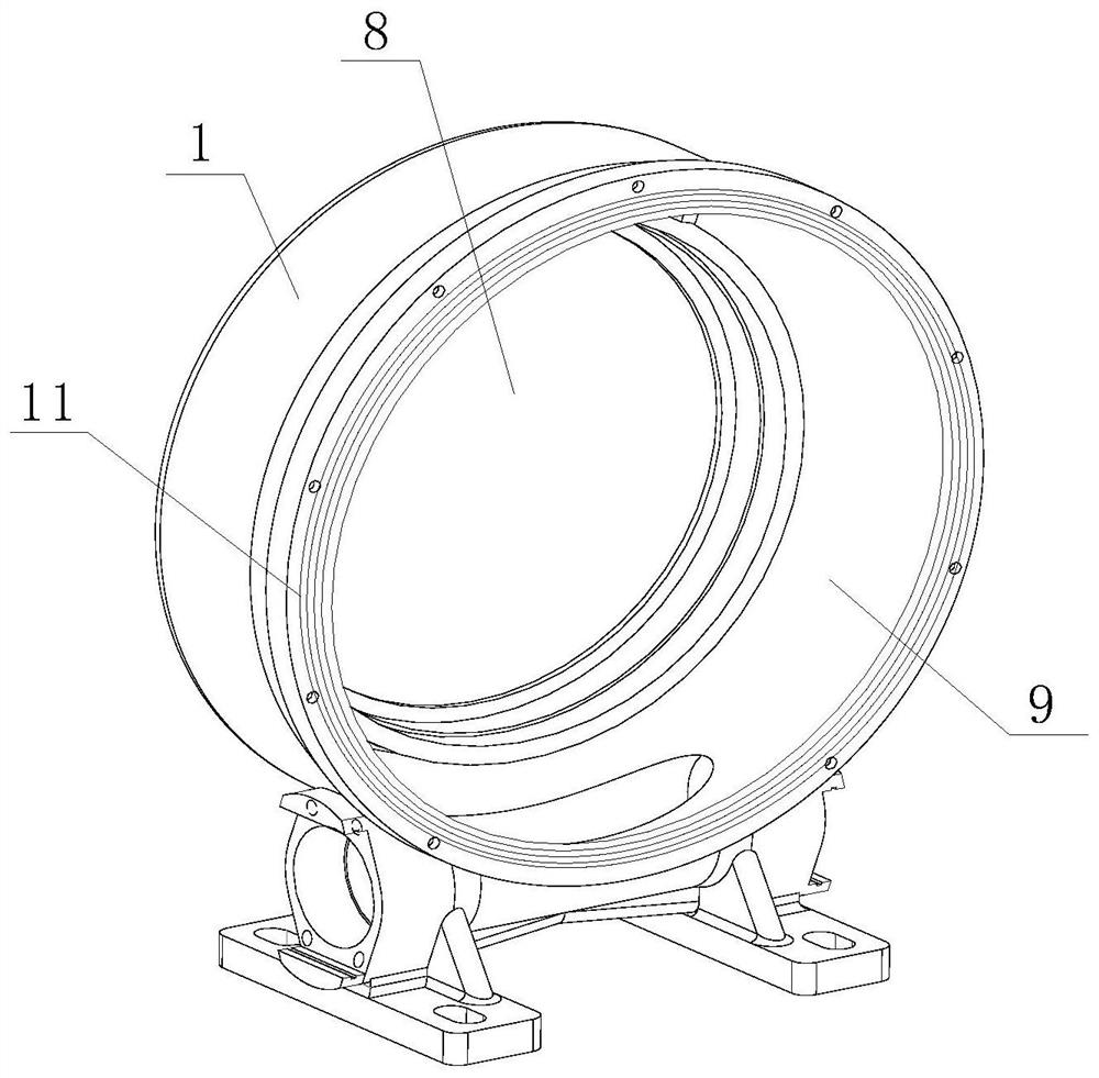 Photovoltaic-power-generation double-shaft output rotary driving device, mounting method and clearance adjusting method