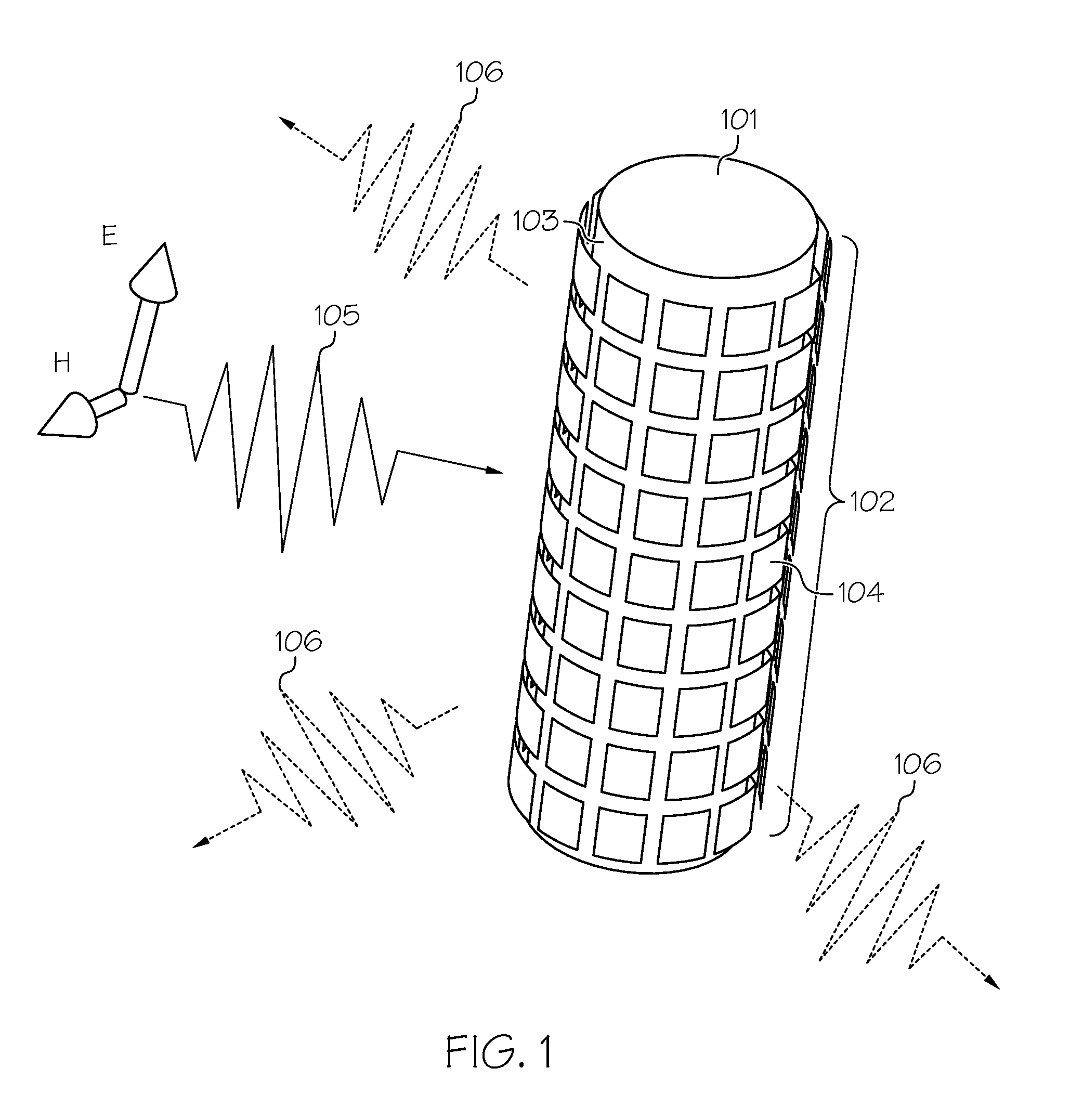 Circuit-loaded conformal metasurface cloak