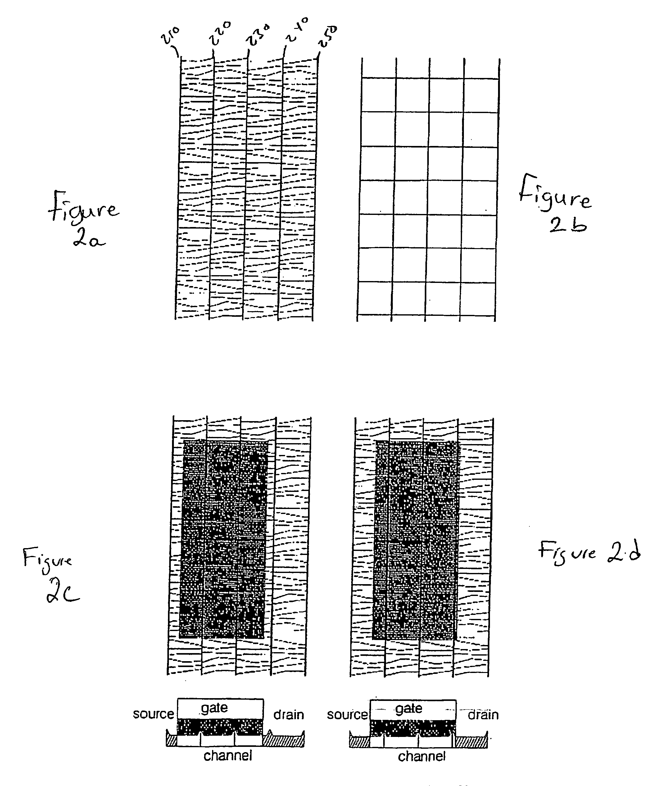 Polycrystalline tft uniformity through microstructure mis-alignment