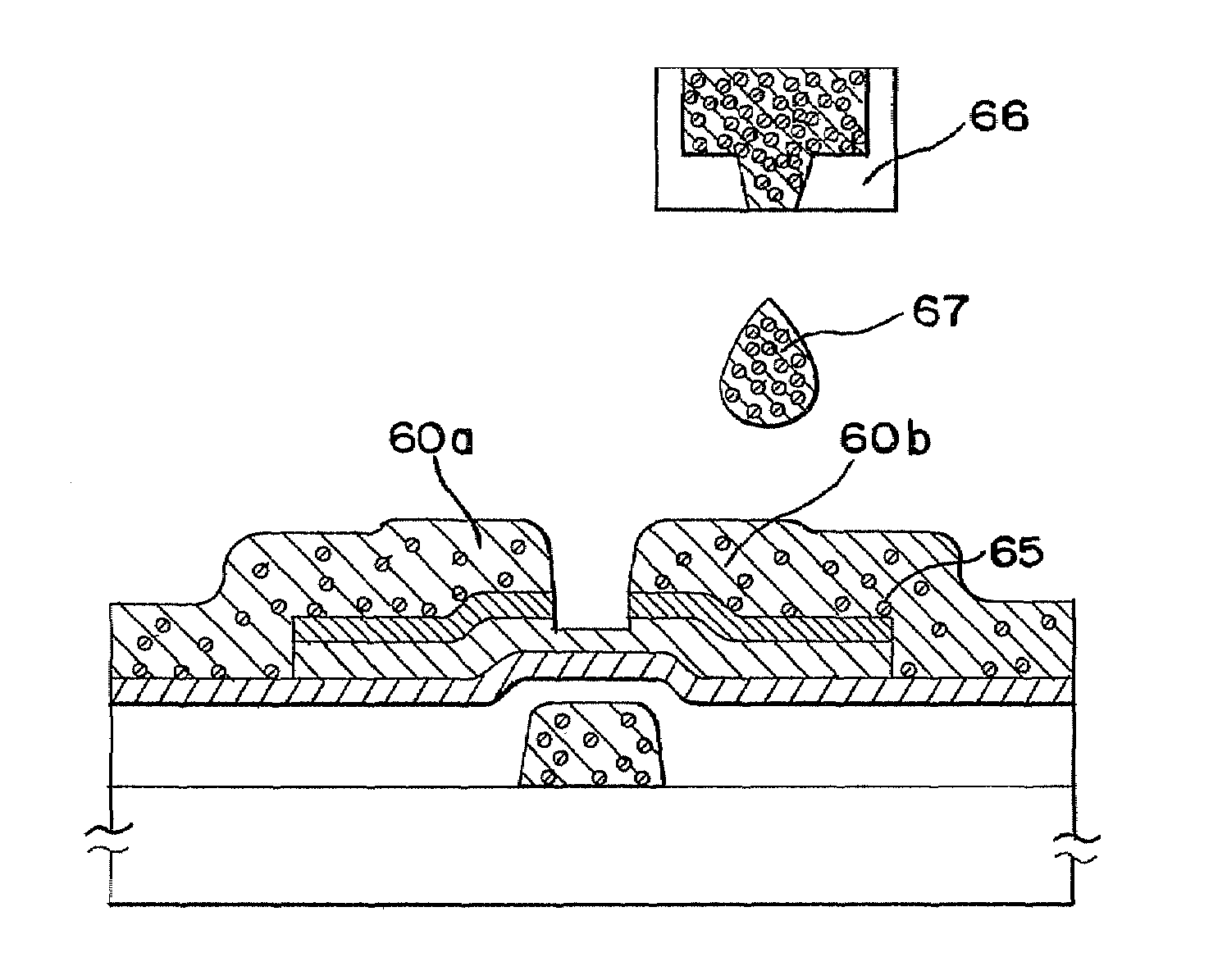 Method for manufacturing thin film transistor in display device