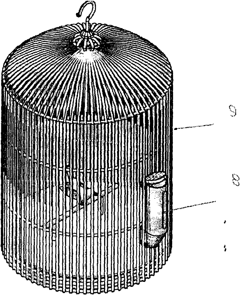 External-hanging type cereal hamper for birds