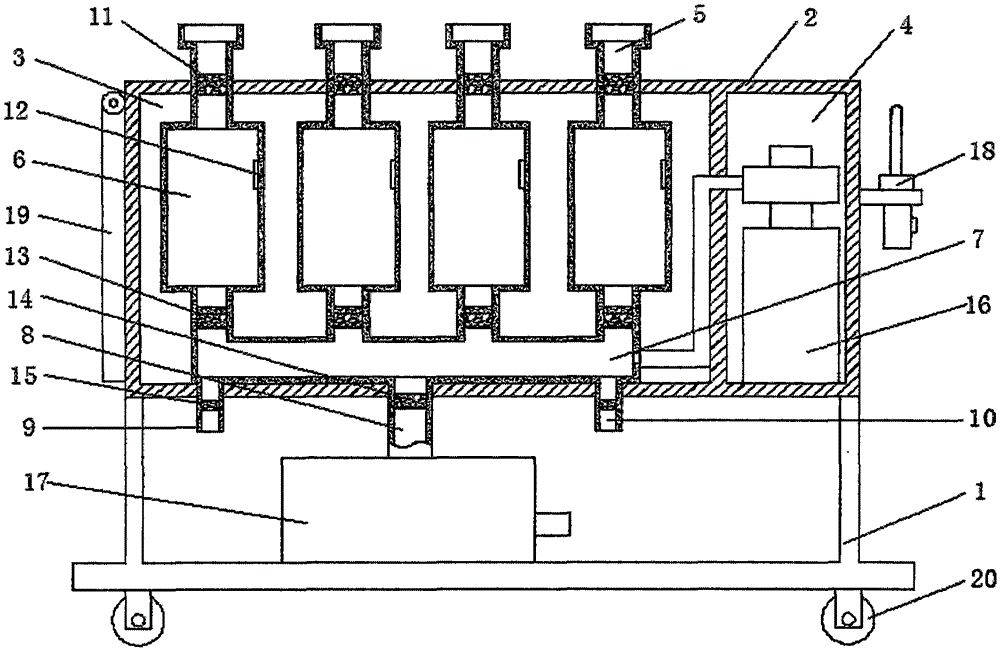 Integrated penetration treatment device used in ear-nose-throat department