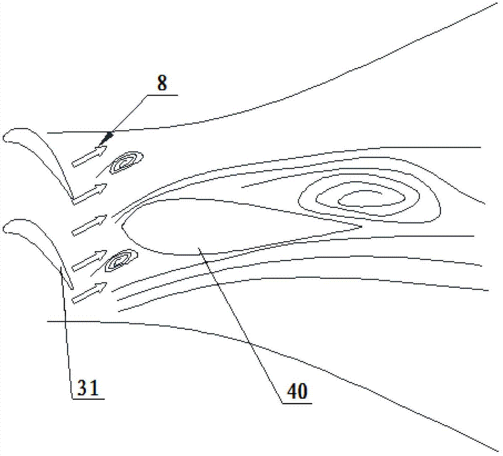 Engine airflow passage structure and fanjet