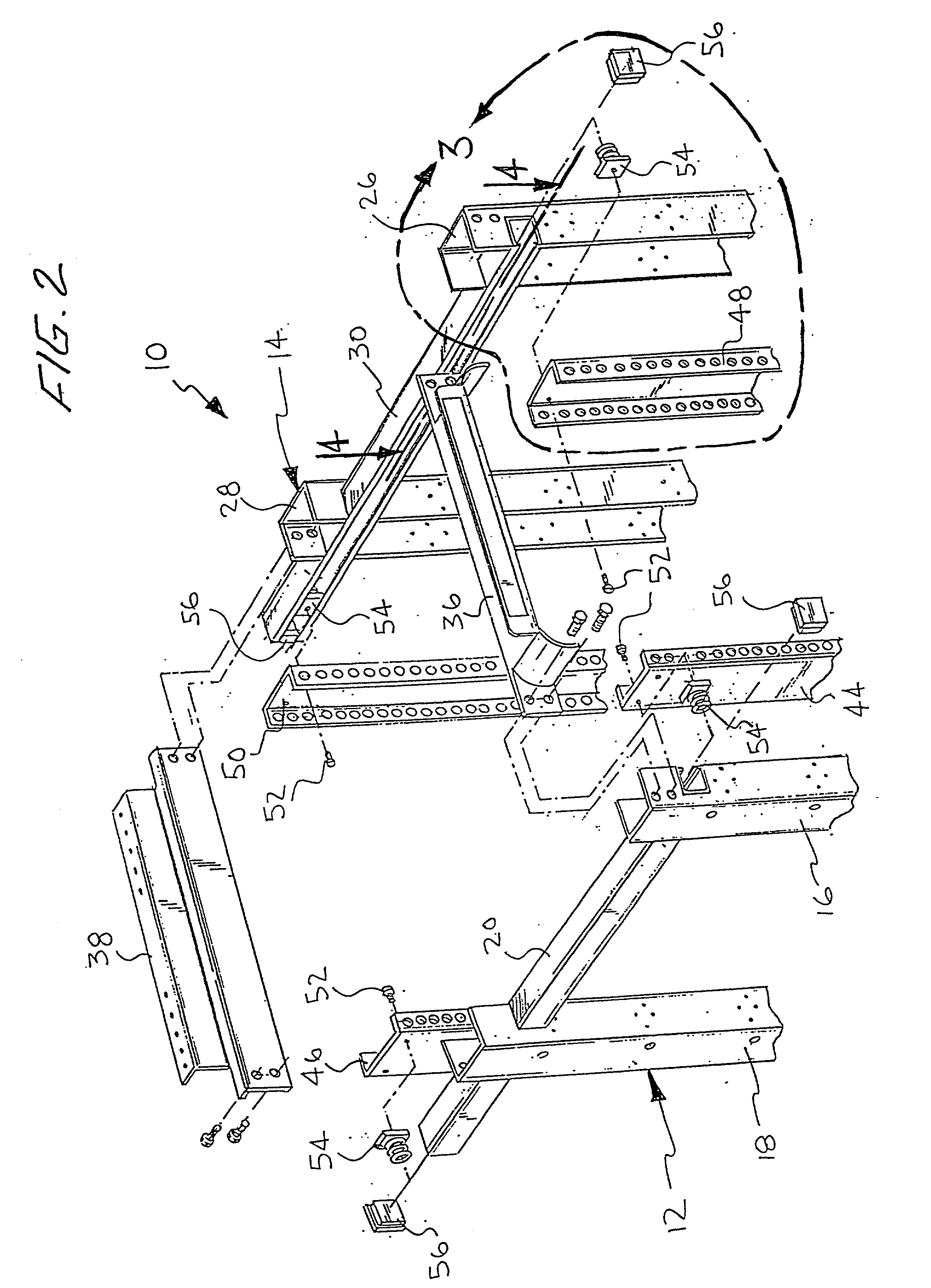 Adjustable equipment rack