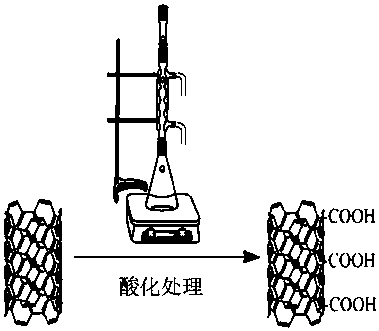 Preparation method of modified ultrafiltration membrane co-coated by utilizing dopamine and functional CNTs (Carbon Nanotubes)