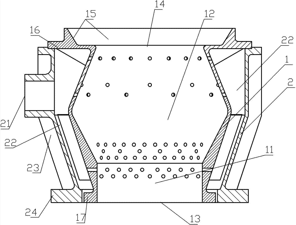 High-efficiency non-coking solid particle fuel gasification combustor