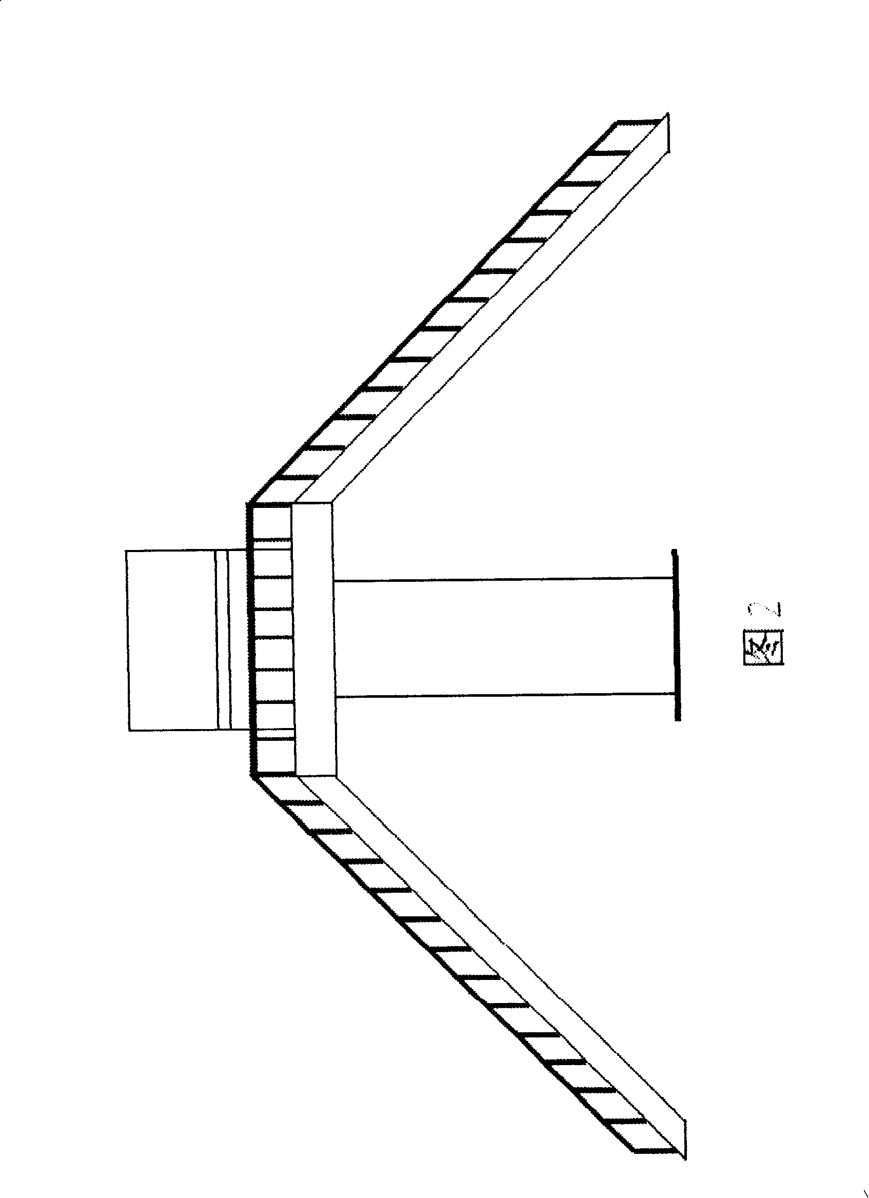 Overhead bridge having solid car storage yard