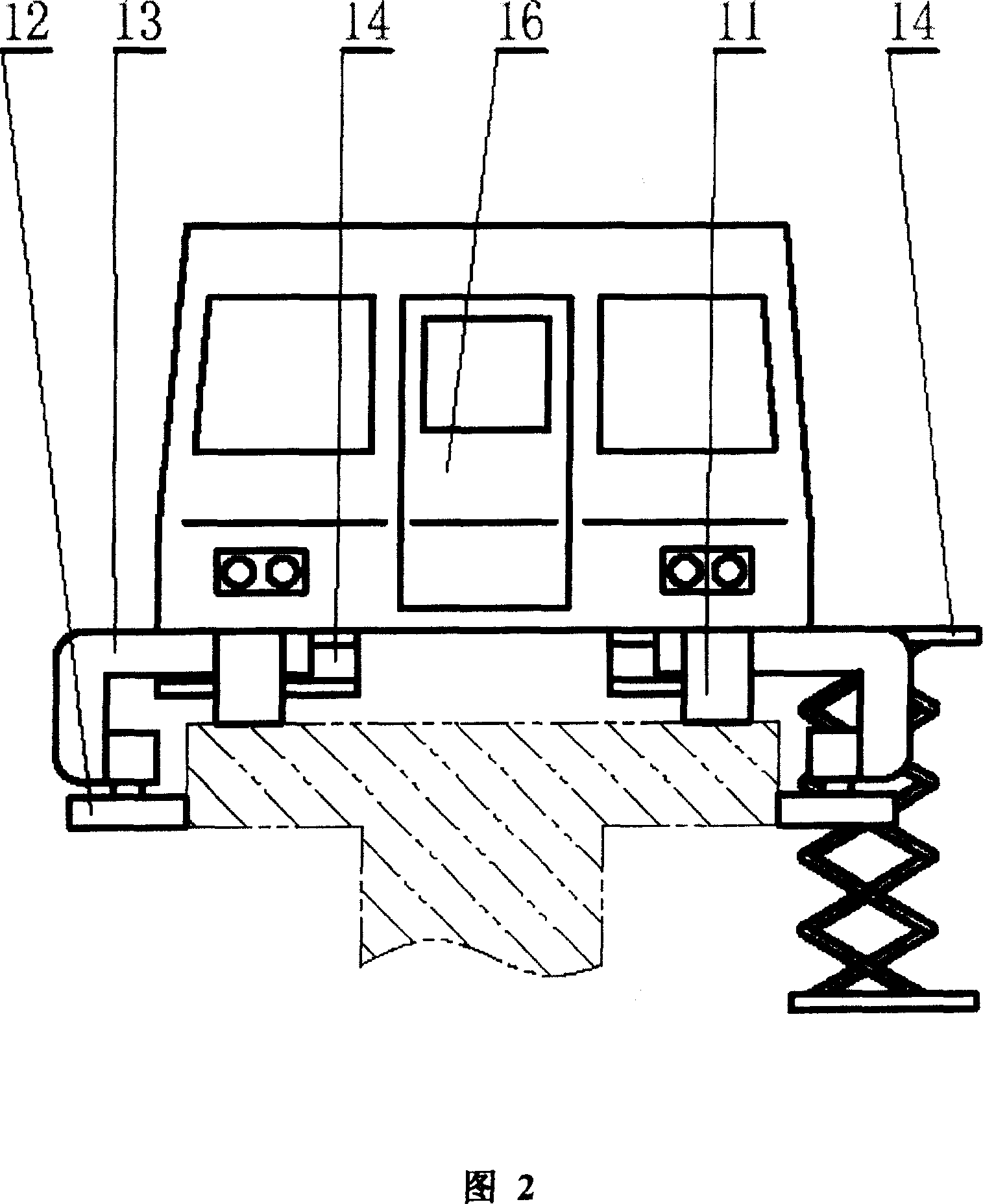 Magnetic suspension track inspection railcar