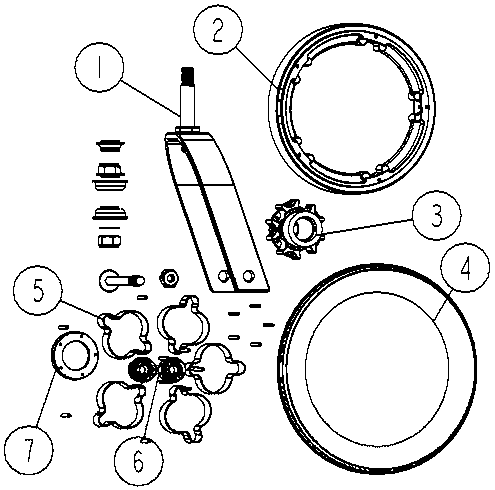 Multi-spoke damping wheel