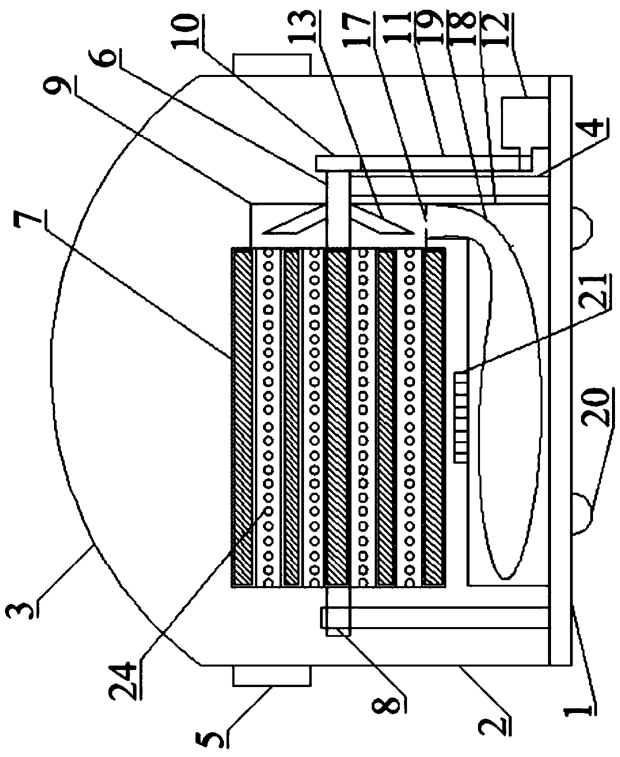 Polishing and derusting device for carrier roller production