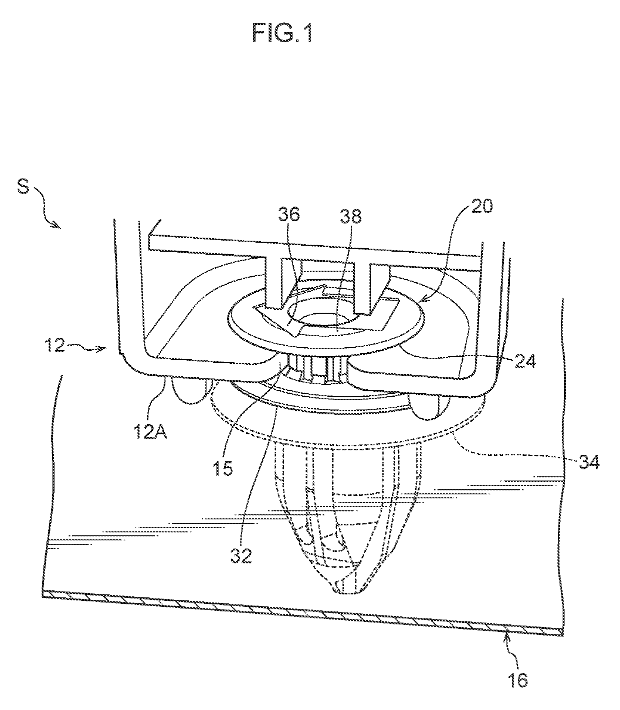 Mounting structure and clip