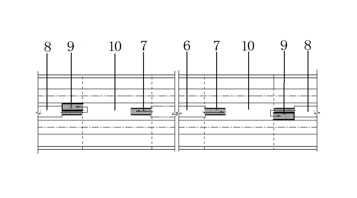 Escape platform and security channel structure for single-hole dual-line magnetic suspension tunnel