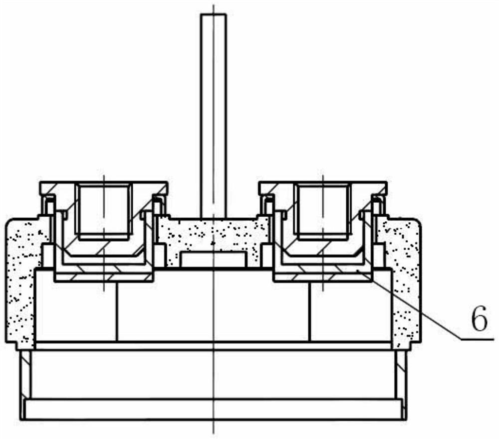 Ceramic base of high-voltage direct-current contactor and assembling method thereof