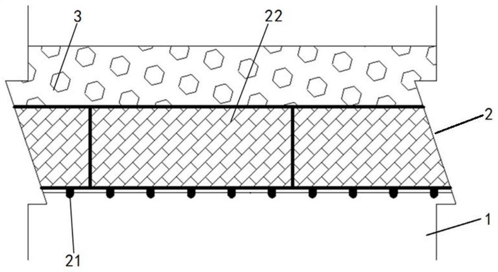 Steel box girder bridge deck slab structure and paving method