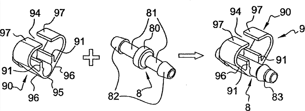 Wiper system for spraying a cleaning and/or deicing fluid from the region of a windscreen wiper