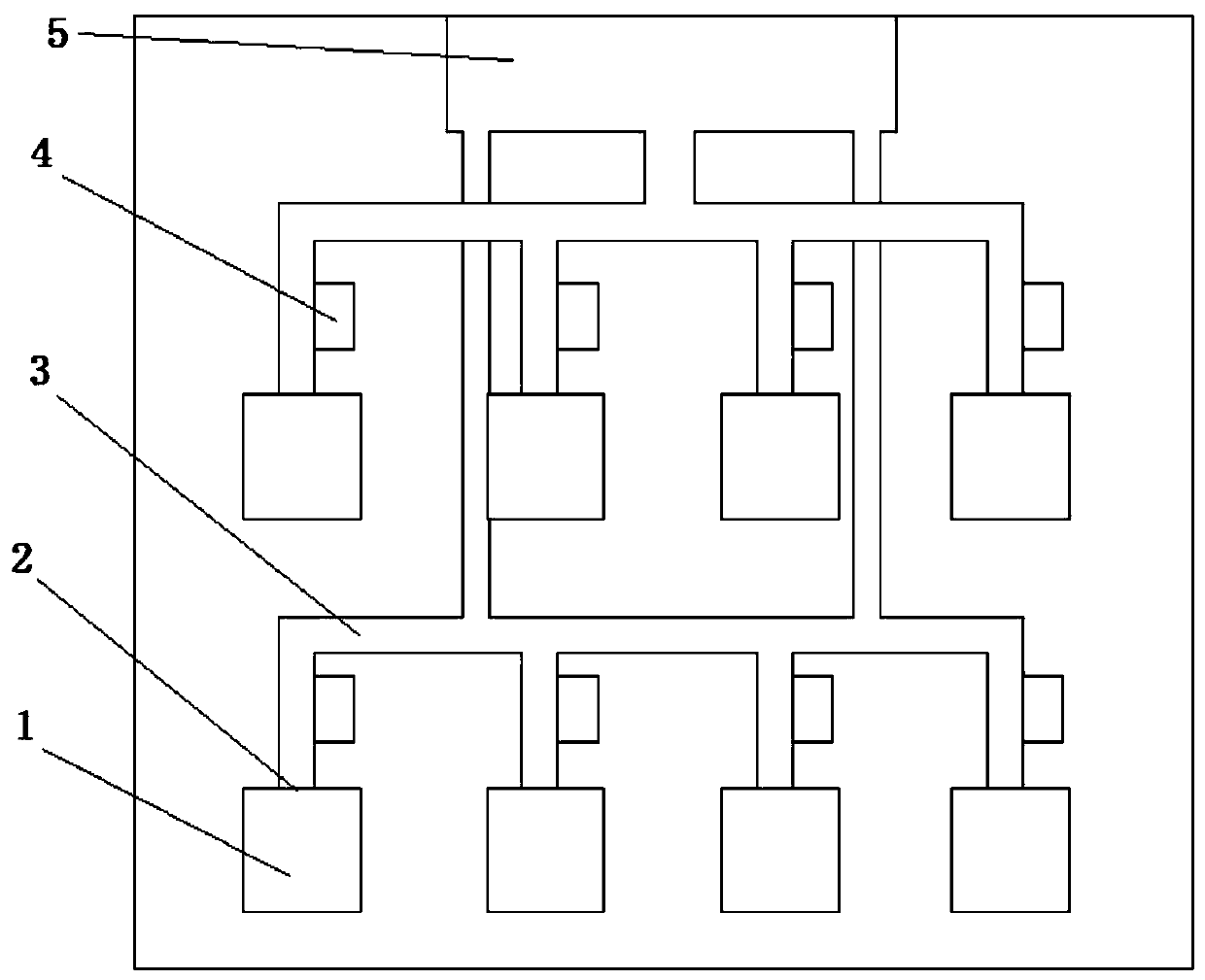 Dust discharging system of V-CUT board-splitting machine