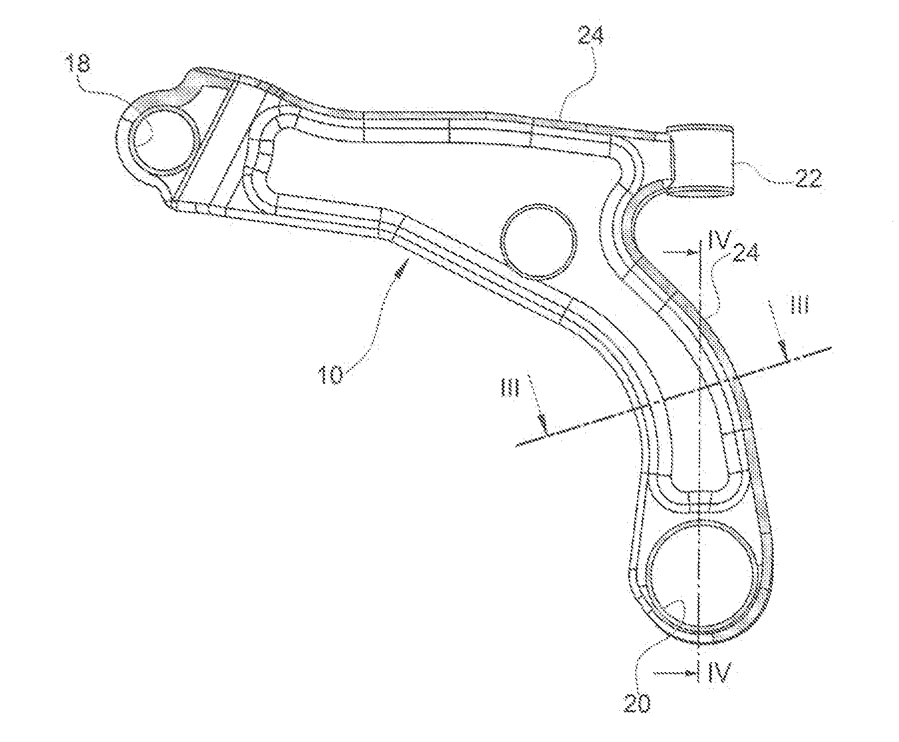 Composite structural element, particularly for a vehicle suspension, and method for manufacturing the same