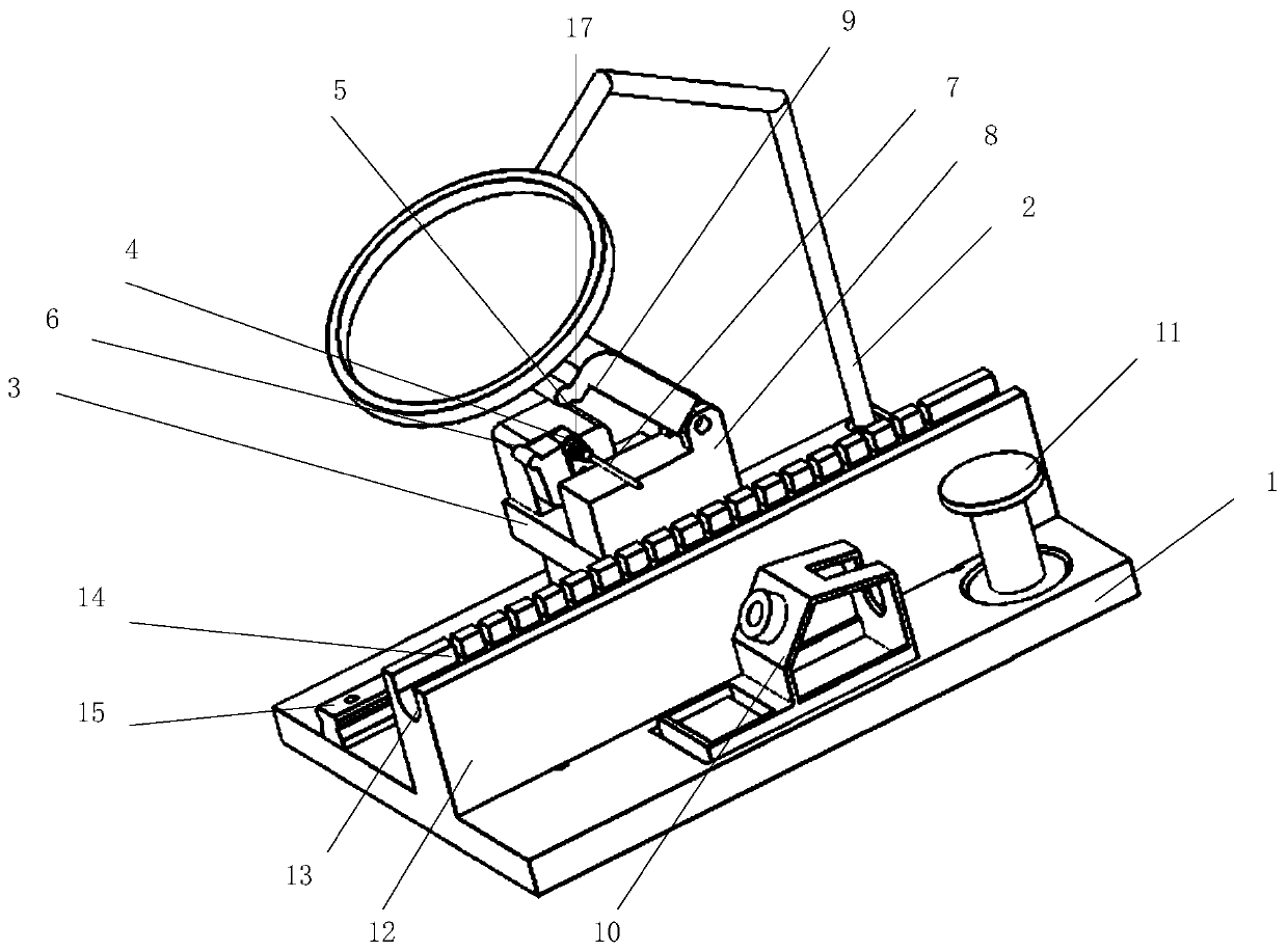 Clamping and welding device for communication coaxial cable