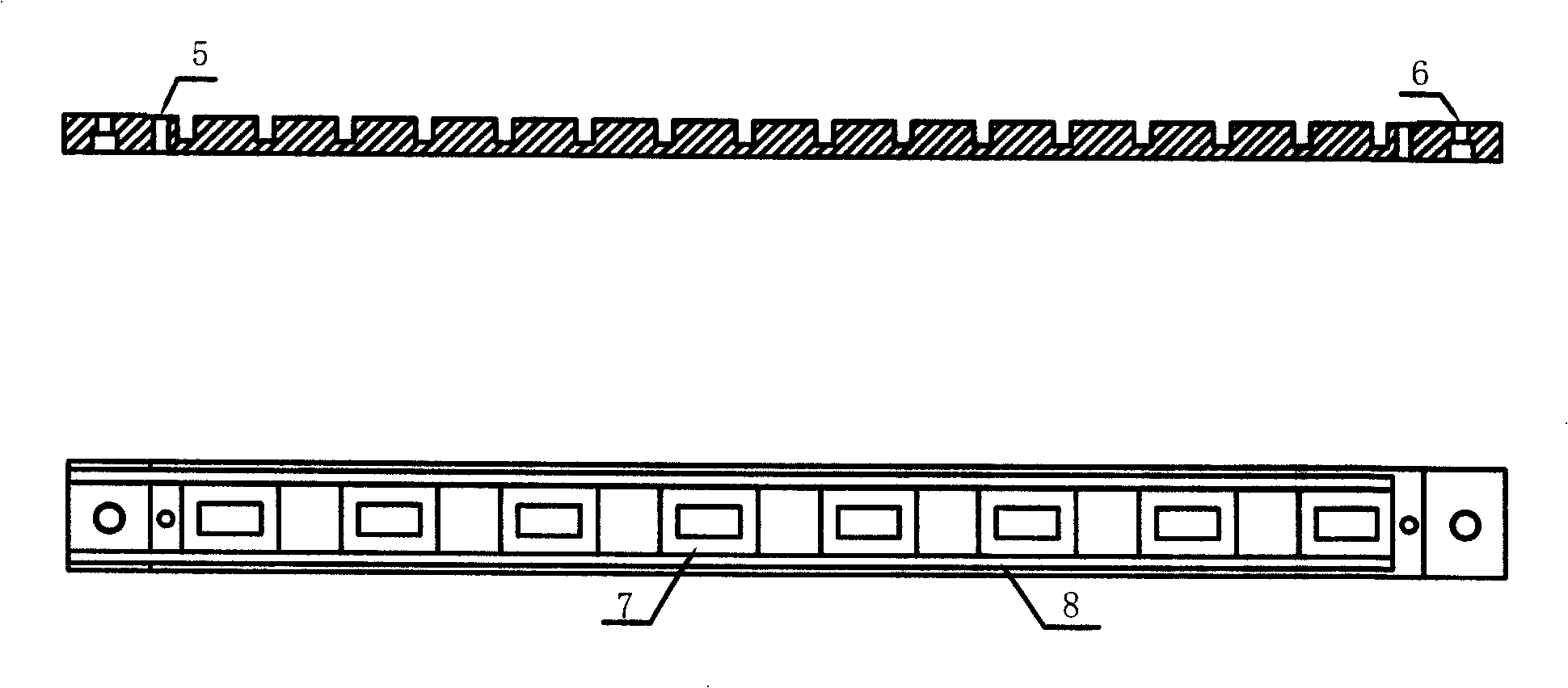 Embedded magnetic rheological fluid intelligent material sandwich structure