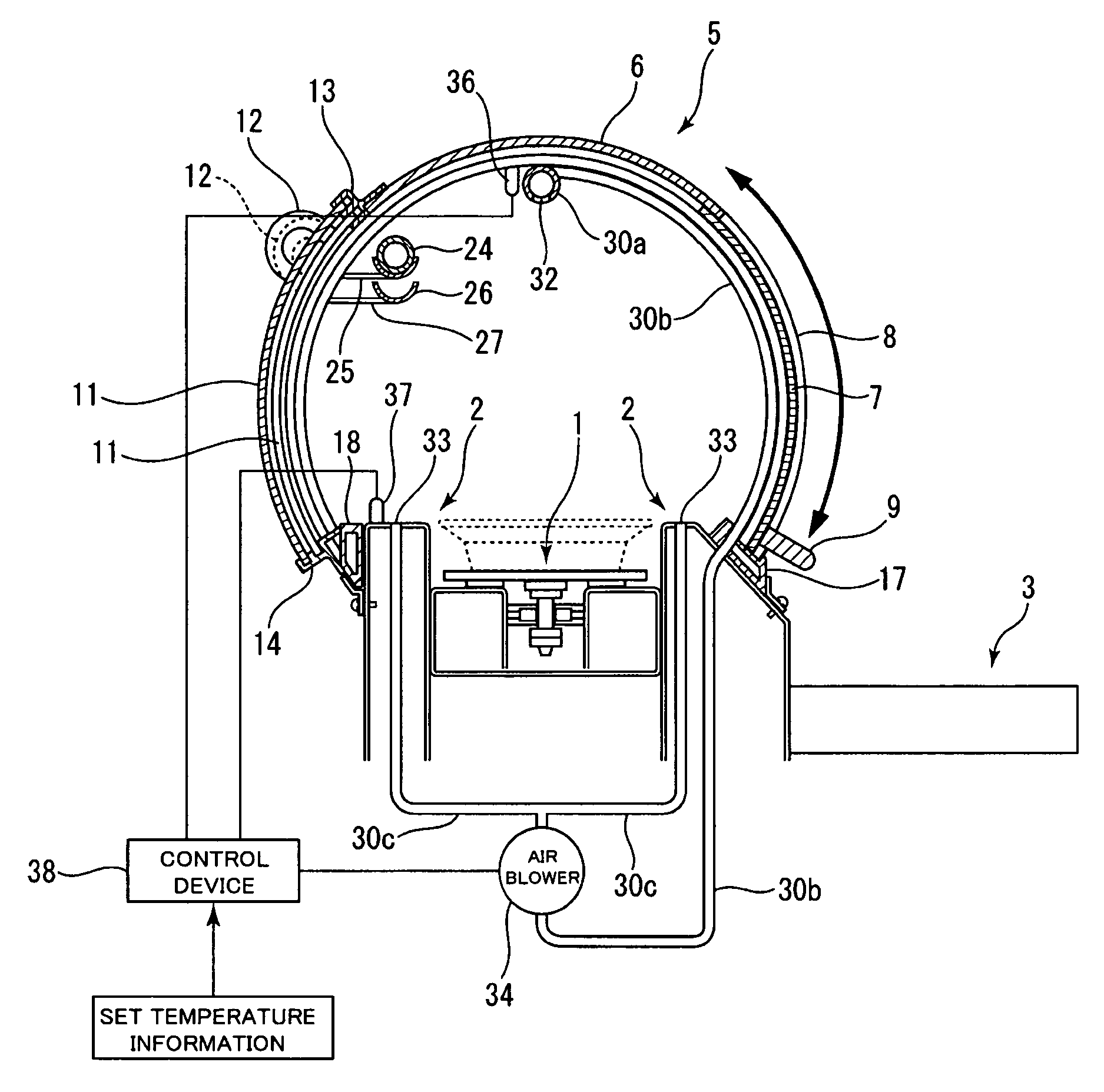 Circulation conveyor for food and drink