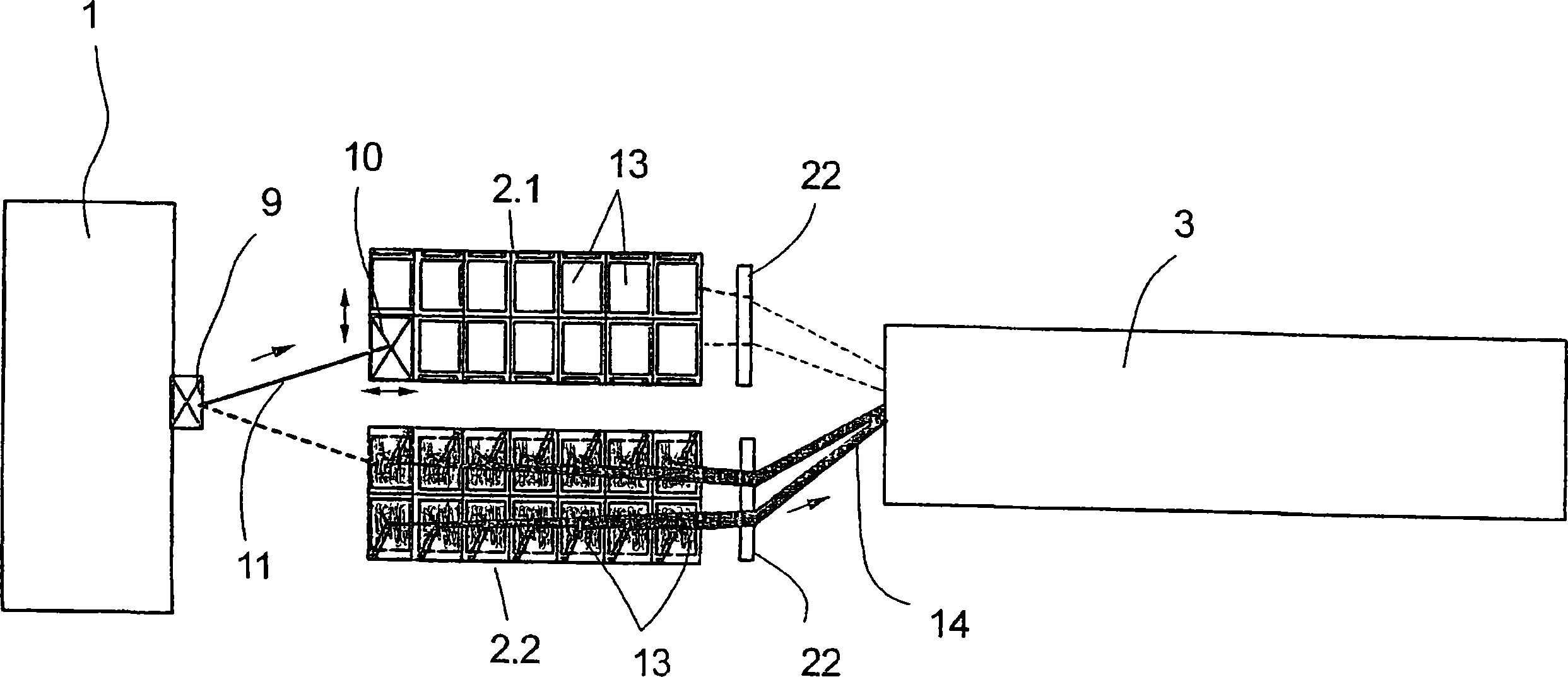 Method and device for producing staple fibers