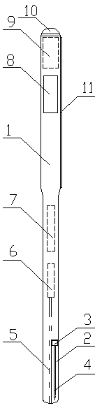 Temperature-sensing chopsticks