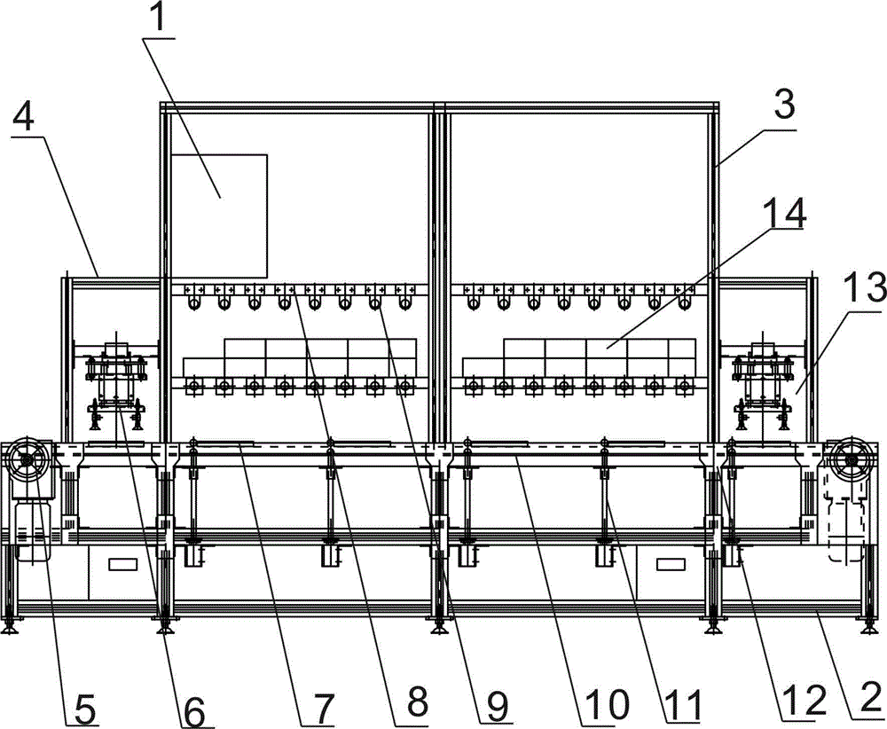 Bottom valve and piston valve assembly line as well as bottom valve and piston valve assembly error identification method