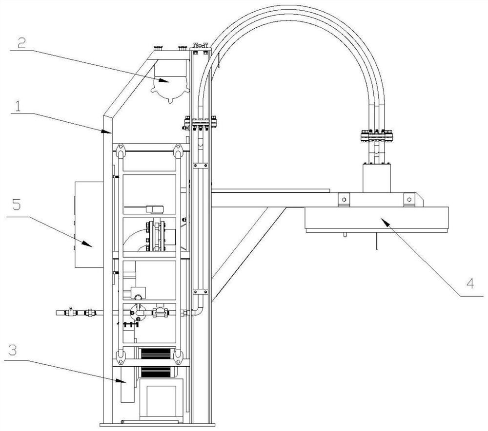 Automatic curve baking device and baking method