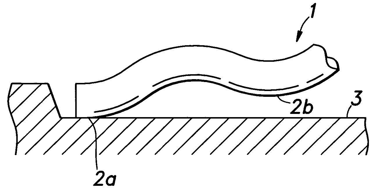 Compression coil spring device having discontinuous support structure