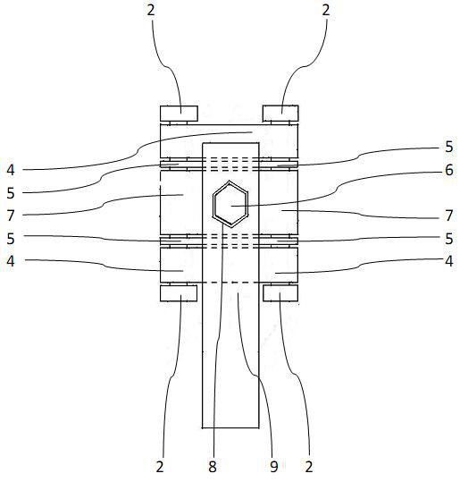 In-situ detection device for compressive strength of sintered common brick by clamping-twisting method