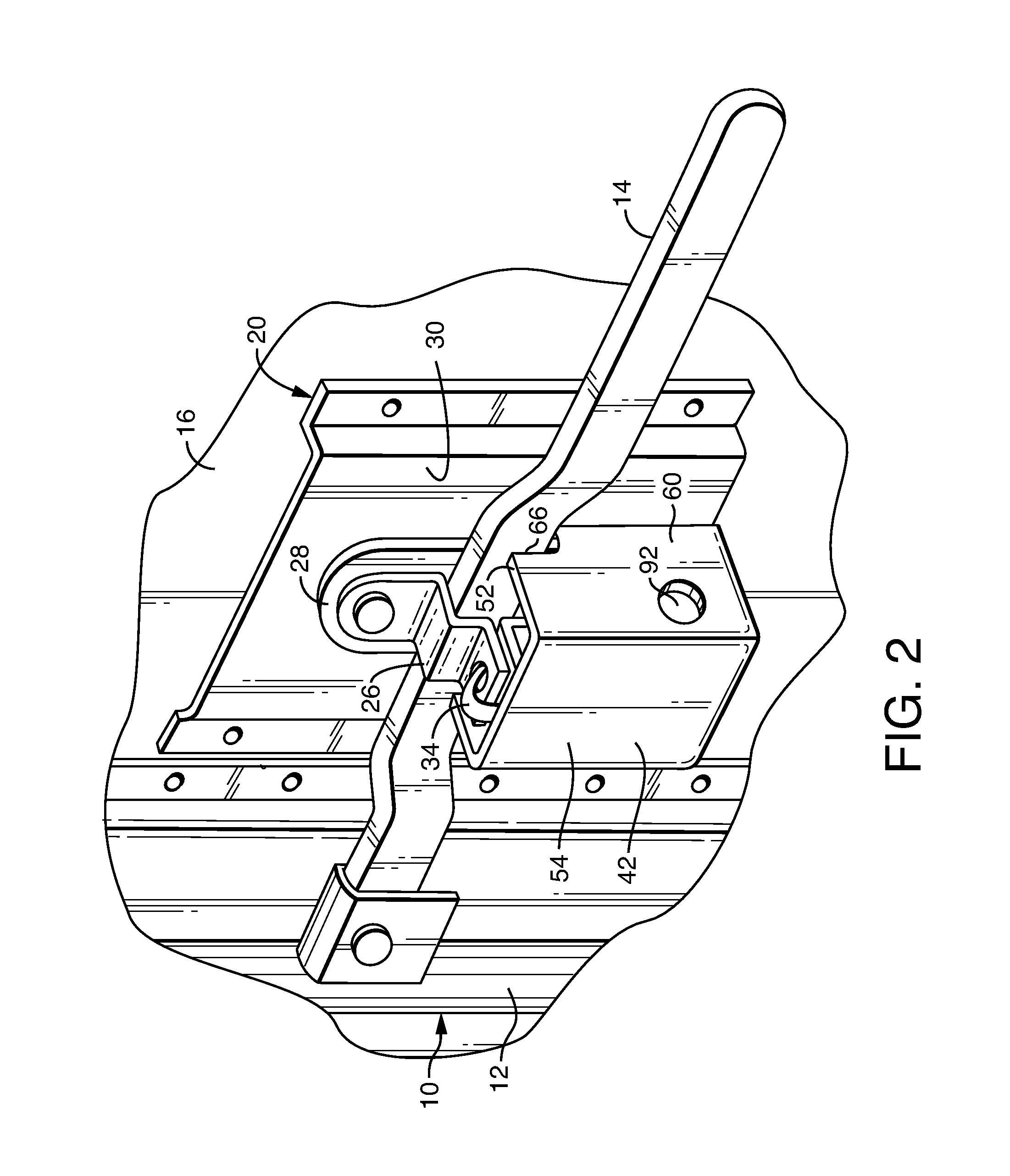 Lock box for sealed latch assembly