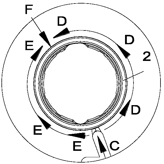 Plastic mold with automatically separated material overflow structure