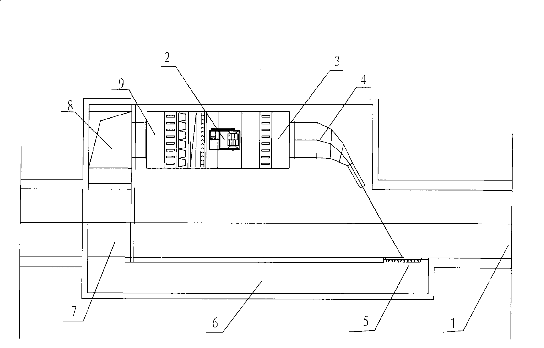 High-speed thermal circulation air curtain construction method for tunnel portal