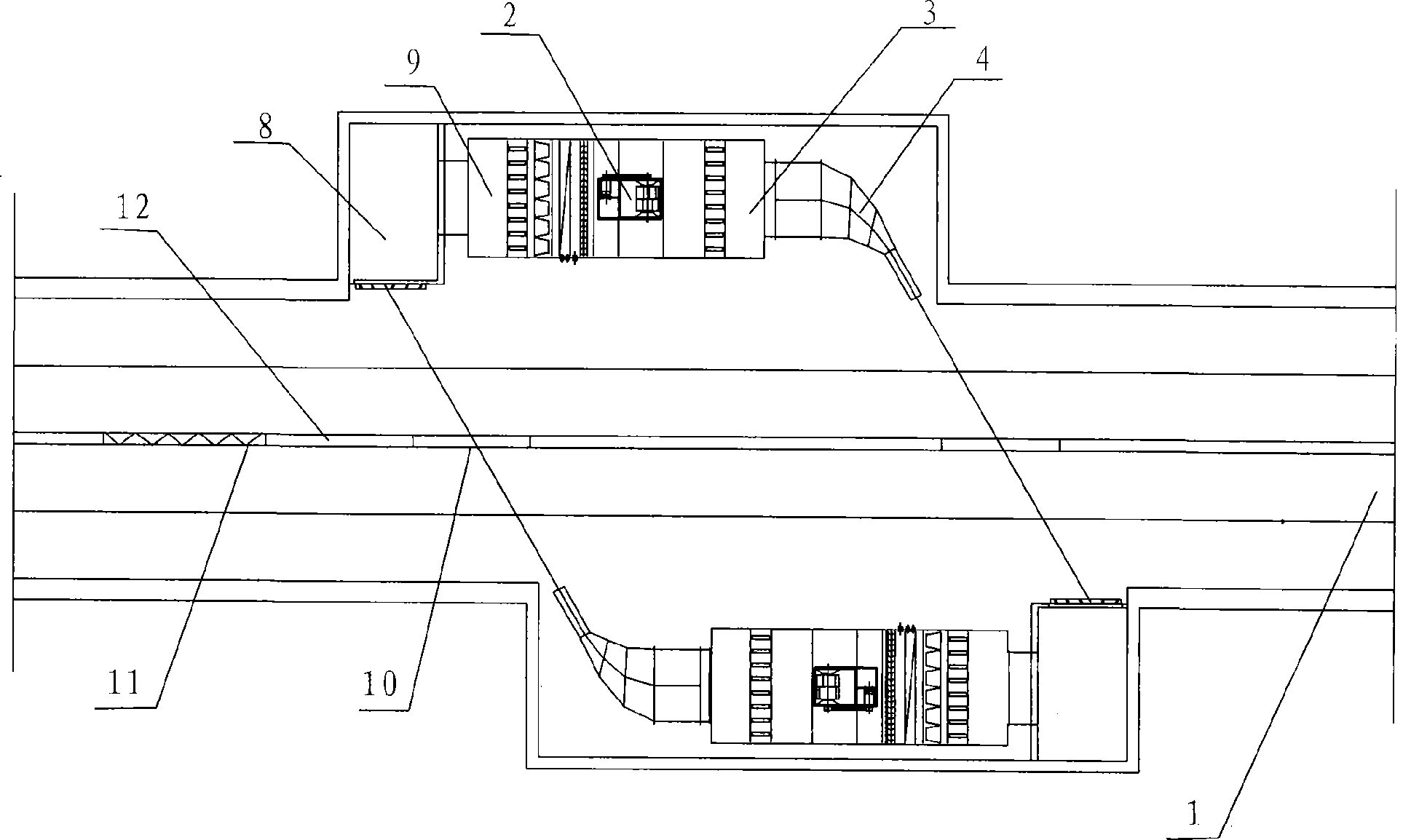 High-speed thermal circulation air curtain construction method for tunnel portal