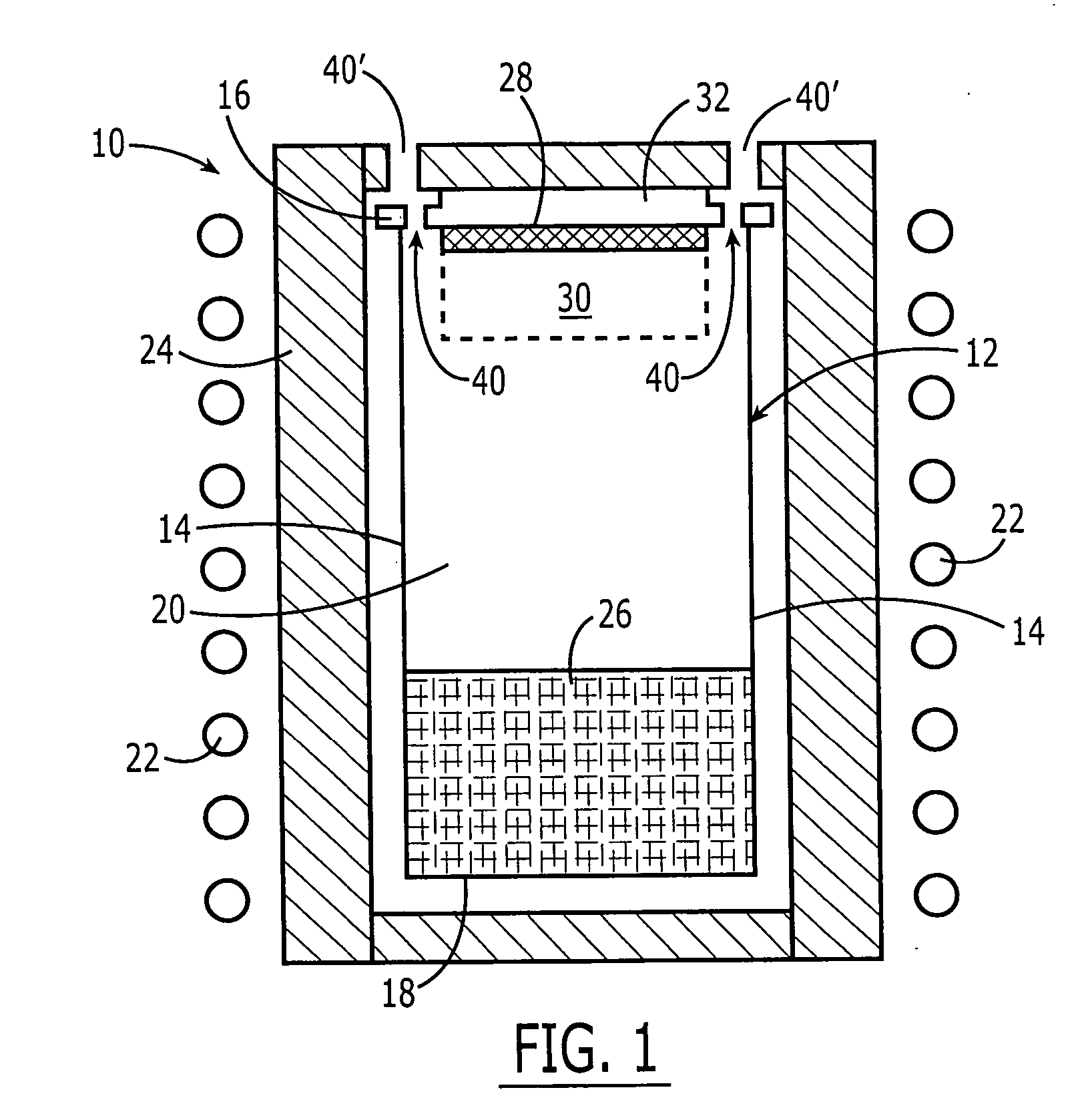 Apparatus and method for the production of bulk silicon carbide single crystals