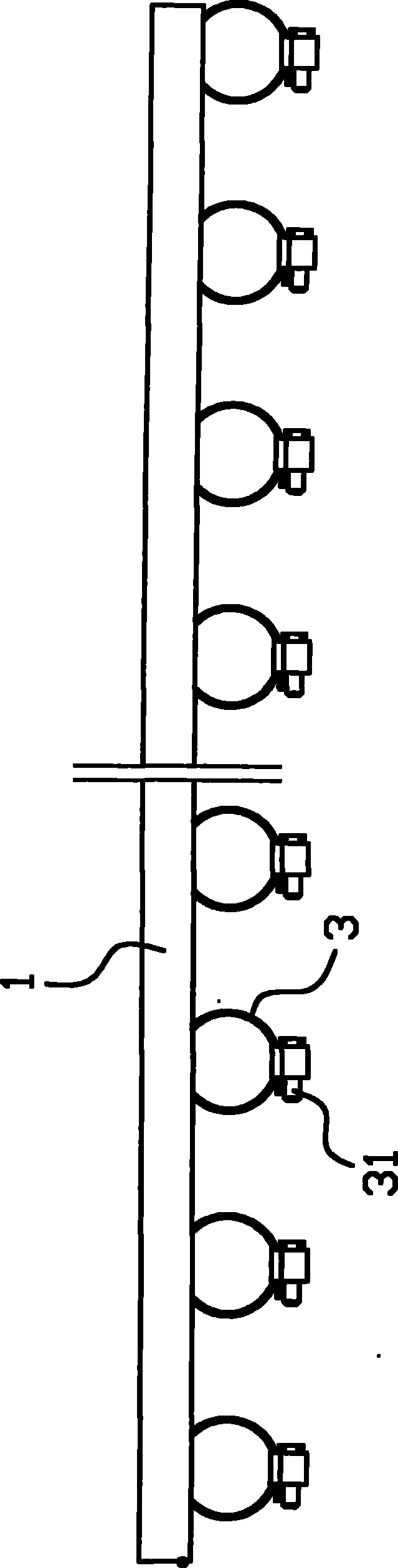 Clamping device for clamping films